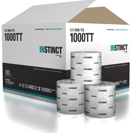 INO Instinct 1 Ply Bath Tissue - 3.62" x 4.25"