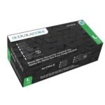 6 mil Black Nitrile Disposable Glove S-M-L-XL