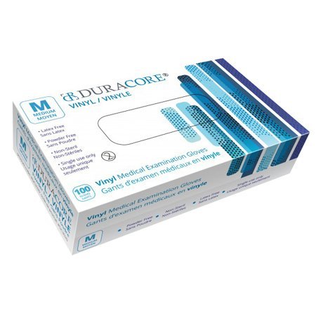 Duracore® Clear Vinyl Examination Glove S-M-L-XL: