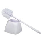 M2 Professional Toilet Bowl Brush w/Caddy - White